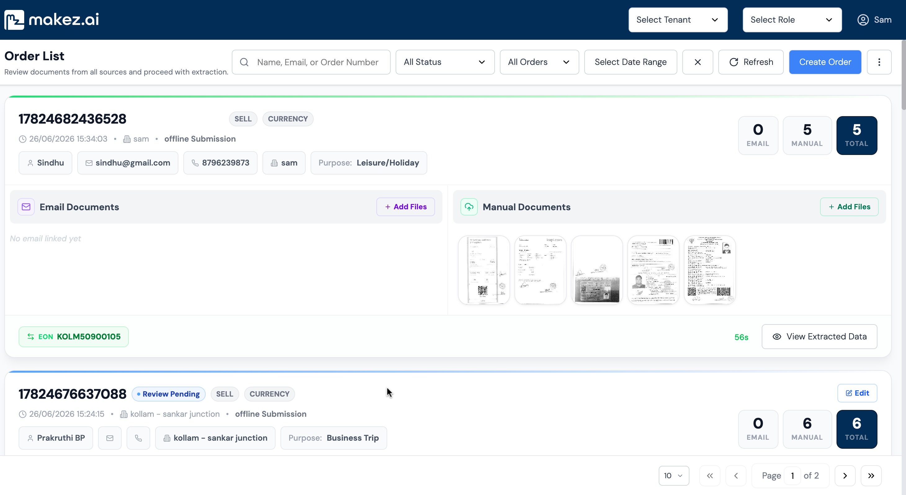 All documents in one place